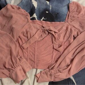 Elegant Pink Women's Top